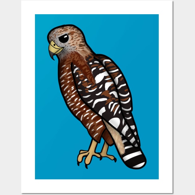 Red Shouldered Hawk Wall Art by Aeriskate